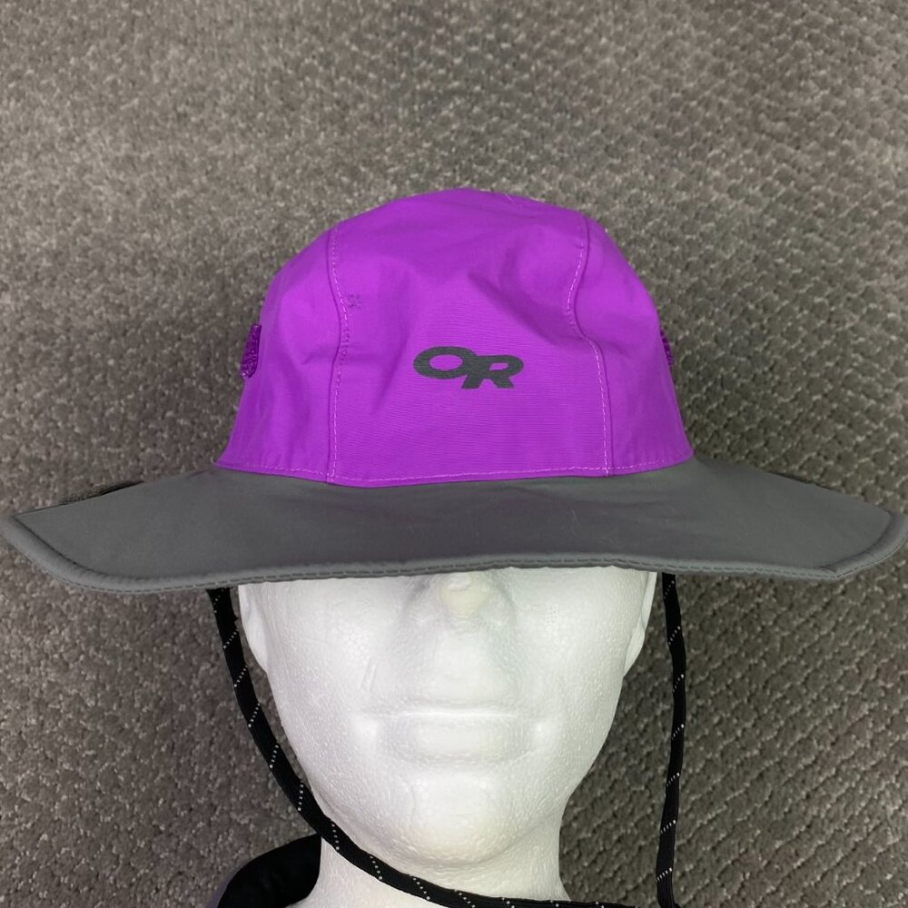 Outdoor Research Hat Seattle Sombrero Kids M/L Magenta Purple Gray Rain Boonie